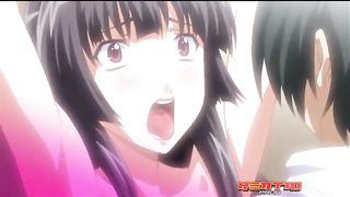 Хентай мультфильм, где мужик жестко трахает беременную девку раком